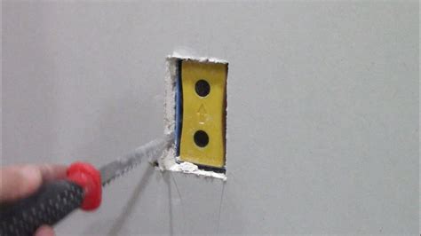 cutting out electrical boxes plywood|cutting electrical box receptacles.